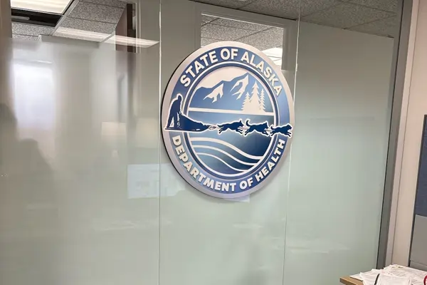 PVC & Brushed Aluminum Sign with Printed Graphics